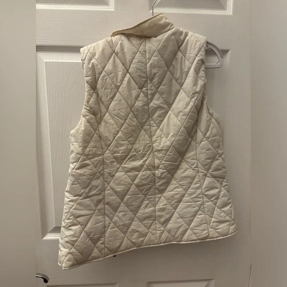 Robe Di Kappa Cream Quilted Vest View 4